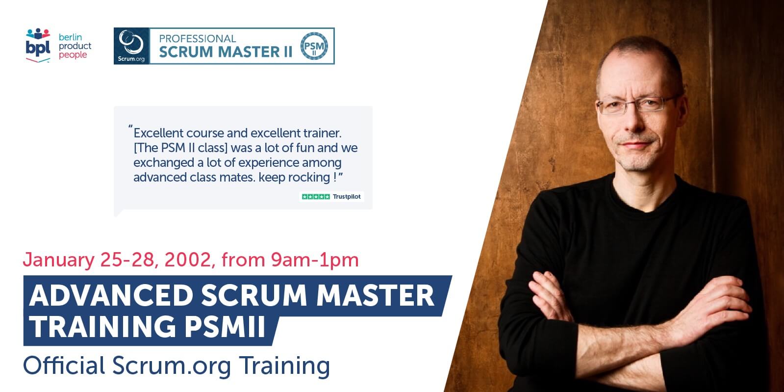 Book Your Seat in the Advanced Scrum Master Training (PSM II) from January 25-28, 2022 — Berlin Product People GmbH