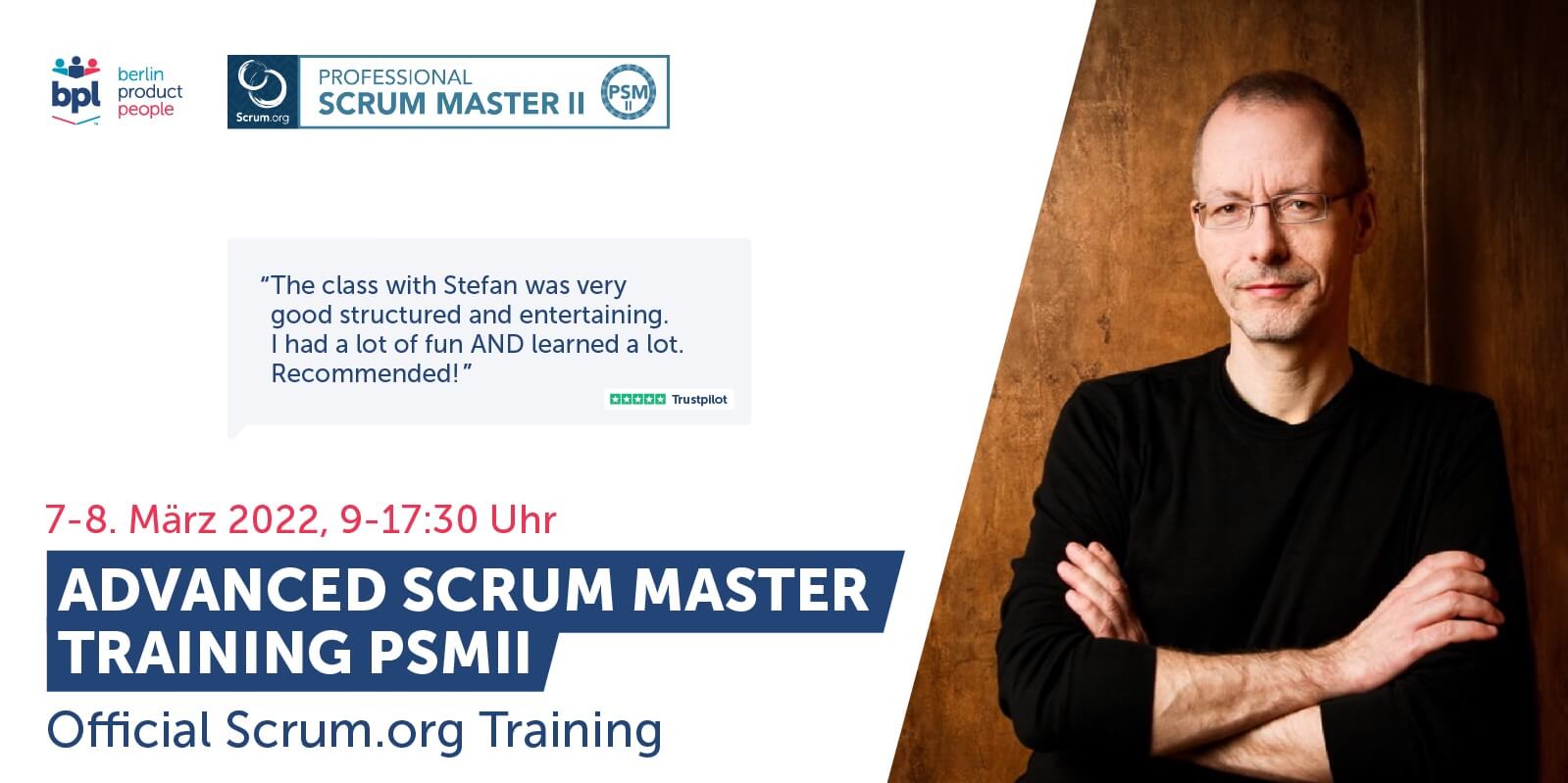 Fortgeschrittenen Professional Scrum Master Online Schulung auf Deutsch mit PSM II Zertifikat — 7. - 8. März 2022