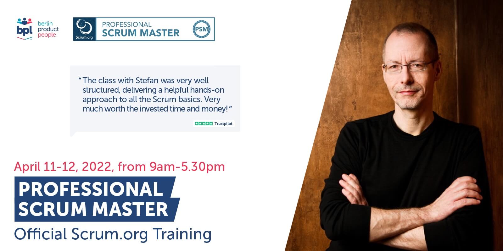 Professional Scrum Master Online Training w/ PSM I Certificate: April 11-12, 2022 — Berlin Product People GmbH
