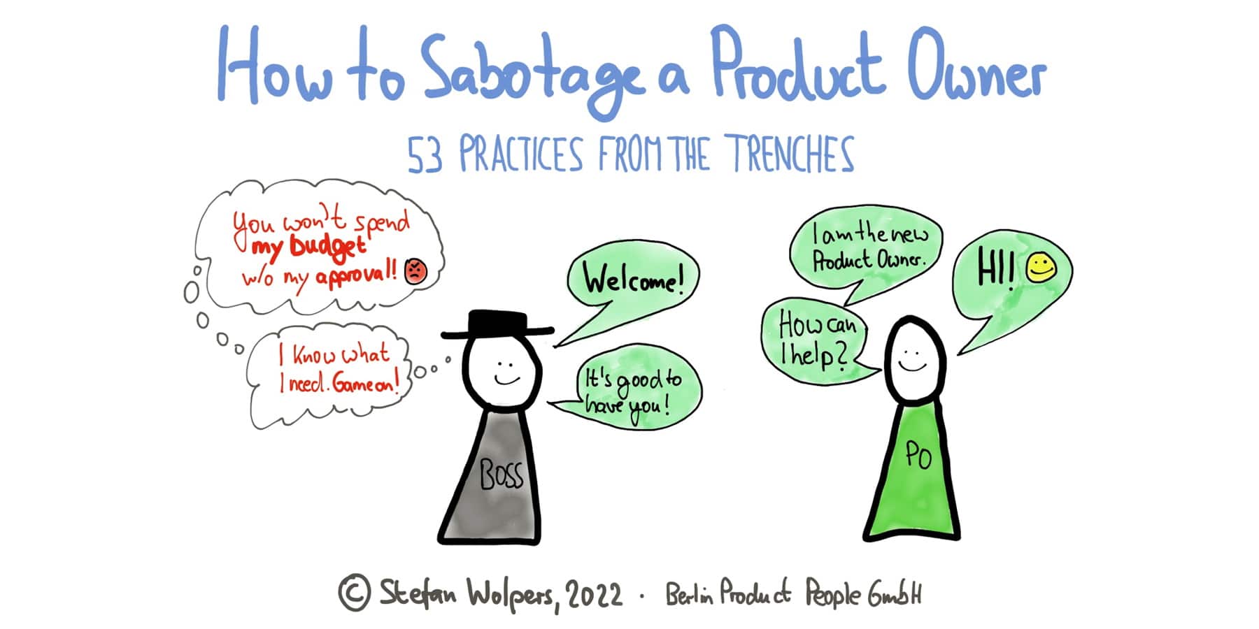 How to Sabotage A Product Owner — 53 Anti-Patterns from the Trenches — Berlin Product People GmbH