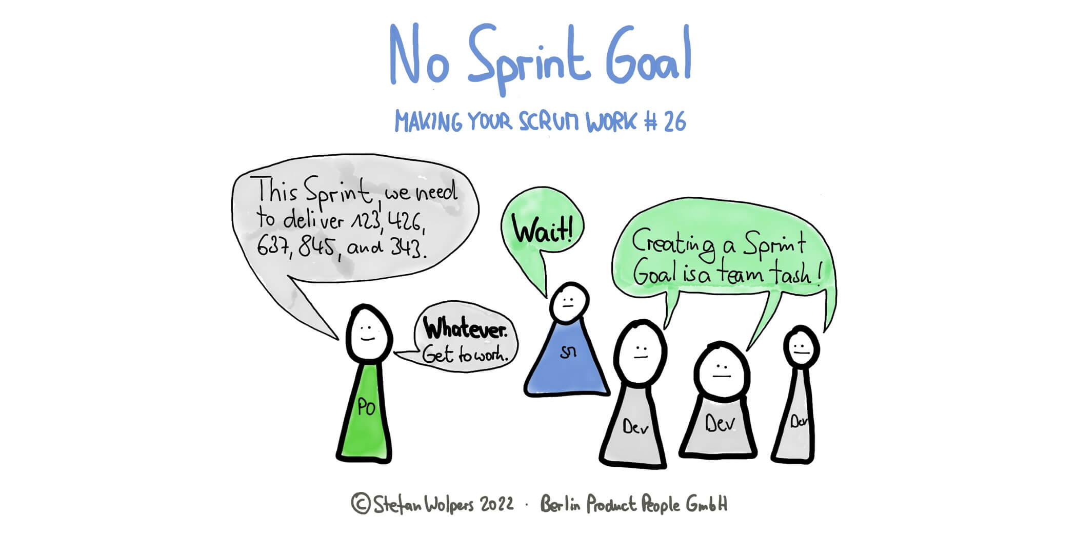 No Sprint Goal, No Cohesion, No Collaboration — Making Your Scrum Work #26 — Berlin Product People GmbH