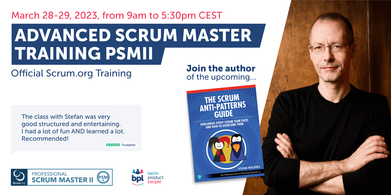 Advanced Professional Scrum Master Online Training PSM II Certificate March 2023 — Berlin Product People GmbH — BER-99