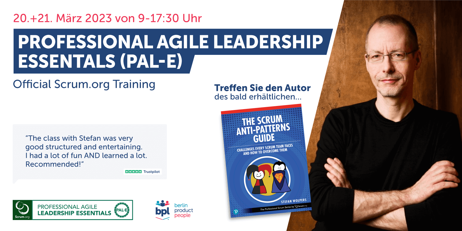 Professional Agile Leadership Essentials Training PAL-E März 2023 Berlin Proaduct People GmbH