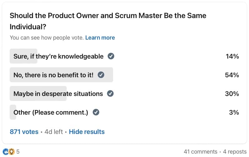 Product Owner and Scrum Master Combined in One Individual? Berlin-Product-People.com